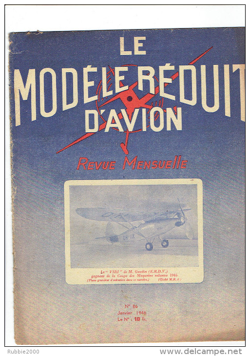 LE MODELE REDUIT D AVION 1946 MAQUETTE DU NORD 1.101 MICROMODELE AVION DE VITESSE HELICE PARACHUTALE VOL CIRCULAIRE - Frankreich