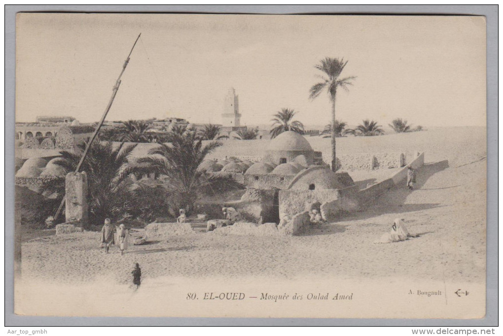 AK ALGERIE EL-OUED 1911-03-27 Cachet Convoyeur Biskra à Batna Photo A. Bougault - El-Oued