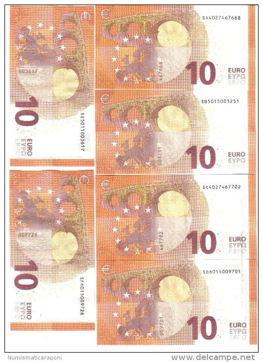 10 €  ITALIA FDS UNC Serie Completa S002 A-b-c-d-e-f  Cod.€.068 - 10 Euro