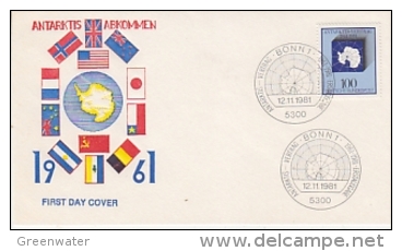 Germany 1961 Antarctic Treaty 1v FDC (20024) - Otros & Sin Clasificación