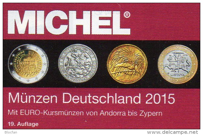 MICHEL Münzen Deutschland 2015 Neu 27€ D DR Ab 1871 III.Reich BRD Berlin DDR Numismatik Coin Catalogue 978-3-95402-107-9 - Sammeln