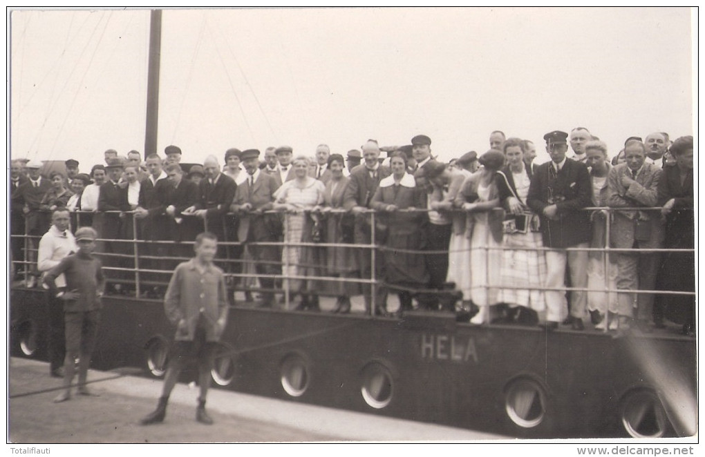 SASSNITZ Hafen An Bord Des Tenders HELA 9.9.1924 Fotokunst Königsstuhl Scharbius TOP-Erhaltung Ungelaufen - Sassnitz