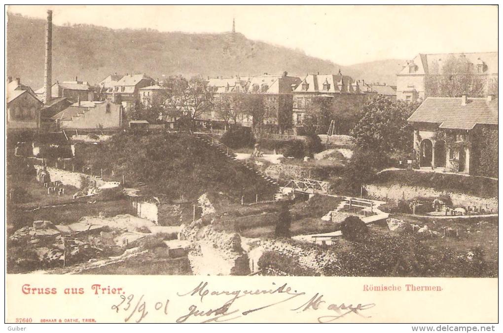 Gruss Aus Trier Romische Thermen 1901 - Trier