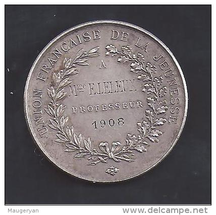 Médaille En Argent - Union Française De La Jeunesse - Graveur : Brenet - Autres & Non Classés