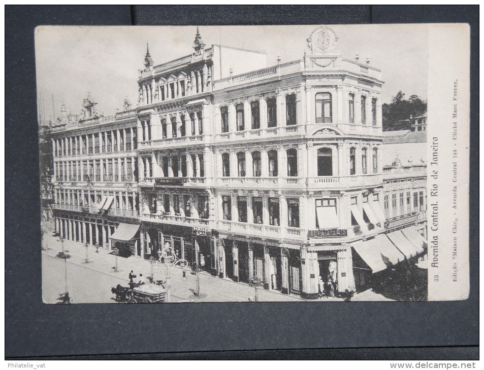 BRESIL- CP OBLITERATION DE RIO DE JANEIRO EN 1907POUR LA FRANCE  A VOIR  POUR ETUDE LOT P2439 - Lettres & Documents