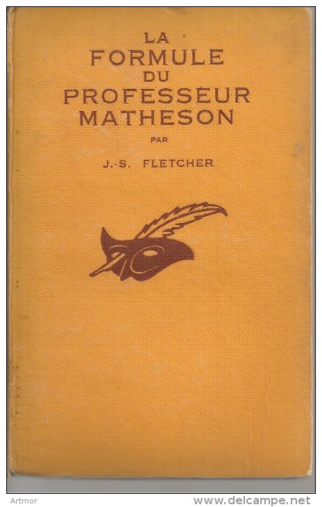 MASQUE N°158 -  1934 -  FLETCHER - LA FORMULE DU PROFESSEUR MATHESON - Le Masque