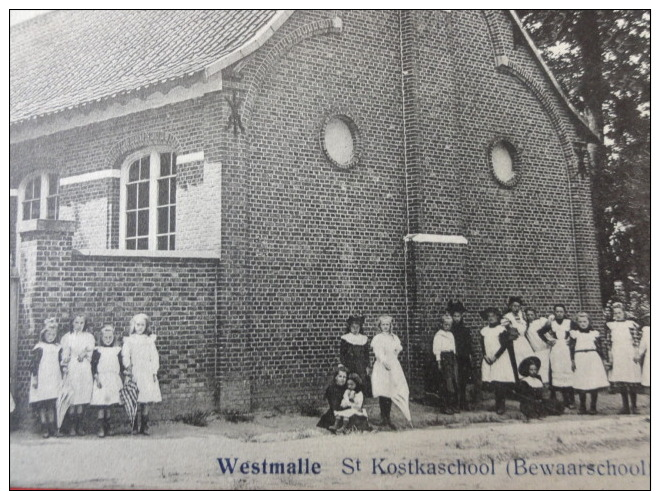 Pk Malle / Westmalle , " St Kostkaschool, Bewaarschool " 1921 - Malle