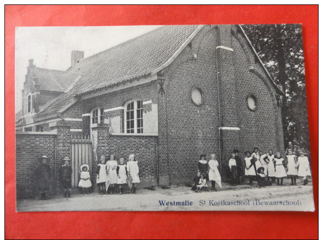 Pk Malle / Westmalle , " St Kostkaschool, Bewaarschool " 1921 - Malle