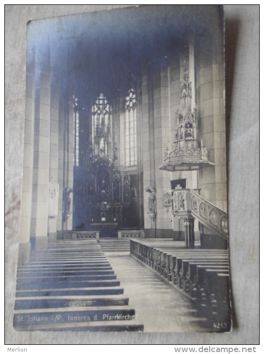 Austria -St.Johann Im Pongau  -  Inneres Der Pfarrkirche  Ca 1900  -Verlag  Würthle &amp; Sohn  Salzburg FOTO-AK D127829 - St. Johann Im Pongau
