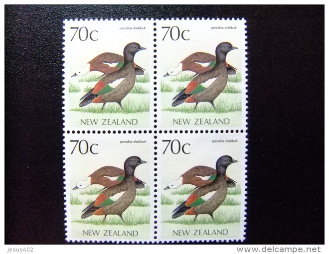 NEW ZEALAND Nouvelle Zelande 1988 Pajaro Oiseau CANARD Yvert N º 990 ** MNH - Unused Stamps