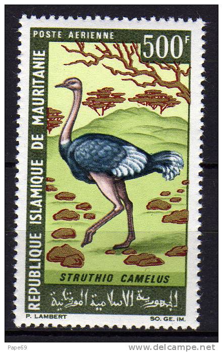 Mauritanie PA N° 66 XX Thématique Oiseaux Autruche TB - Ostriches