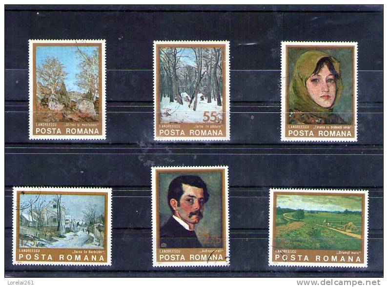 1975  TABLEAUX PAR I.ANDREESCU  YV= 2884/2889 - Used Stamps