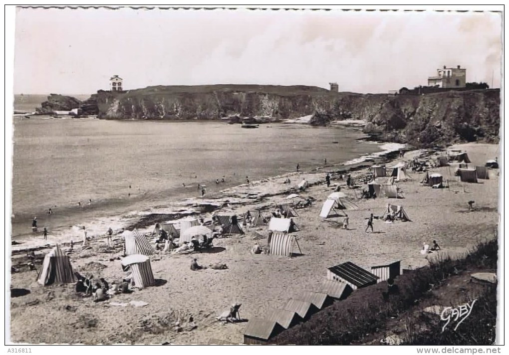 Cpsm  Le POULDOU La Plage A L Heure Du Bain - Le Pouldu