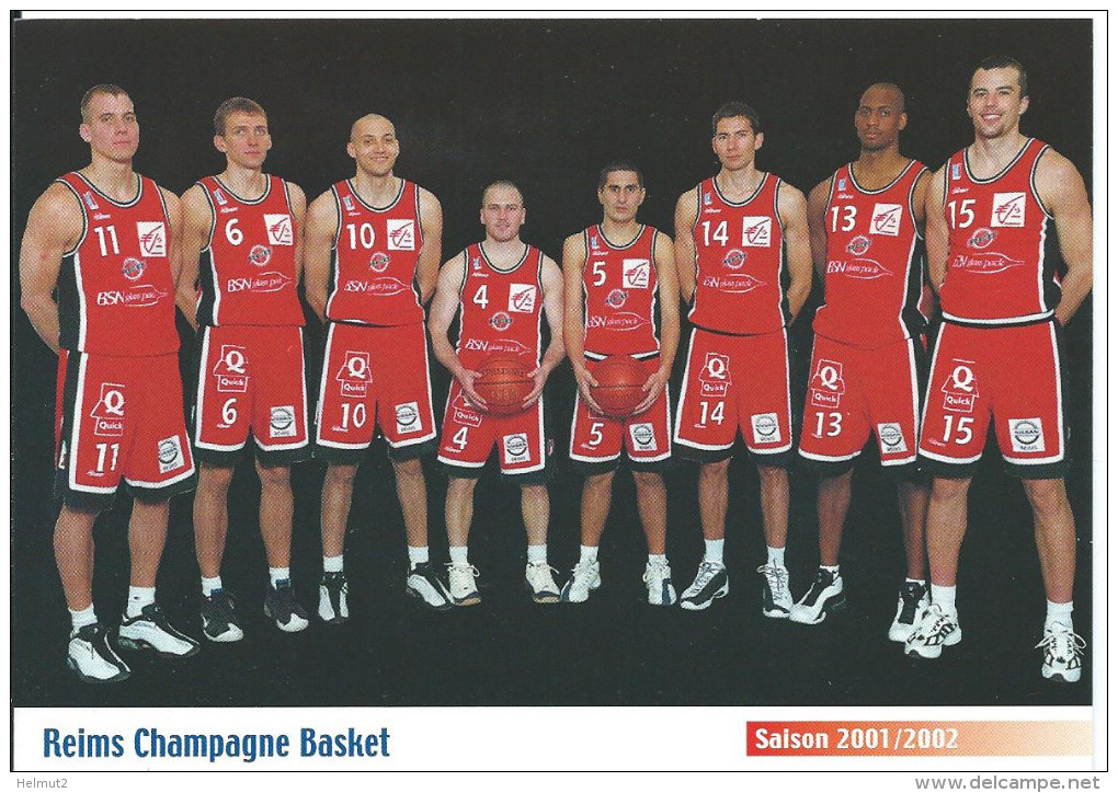 REIMS (Marne) Reims Champagne Basket RCB  - Saison 2001/2002 - Photographie D équipe (voir Détails 2scan) MT936 - Basketball