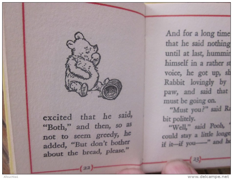 POOH GOES VISITING  AND GETS INTO ATIGHT PLACE A.A. MILNE ILLUSTRATED BY ERNEST H. SHEPARD LONDON 1956 VINTAGE