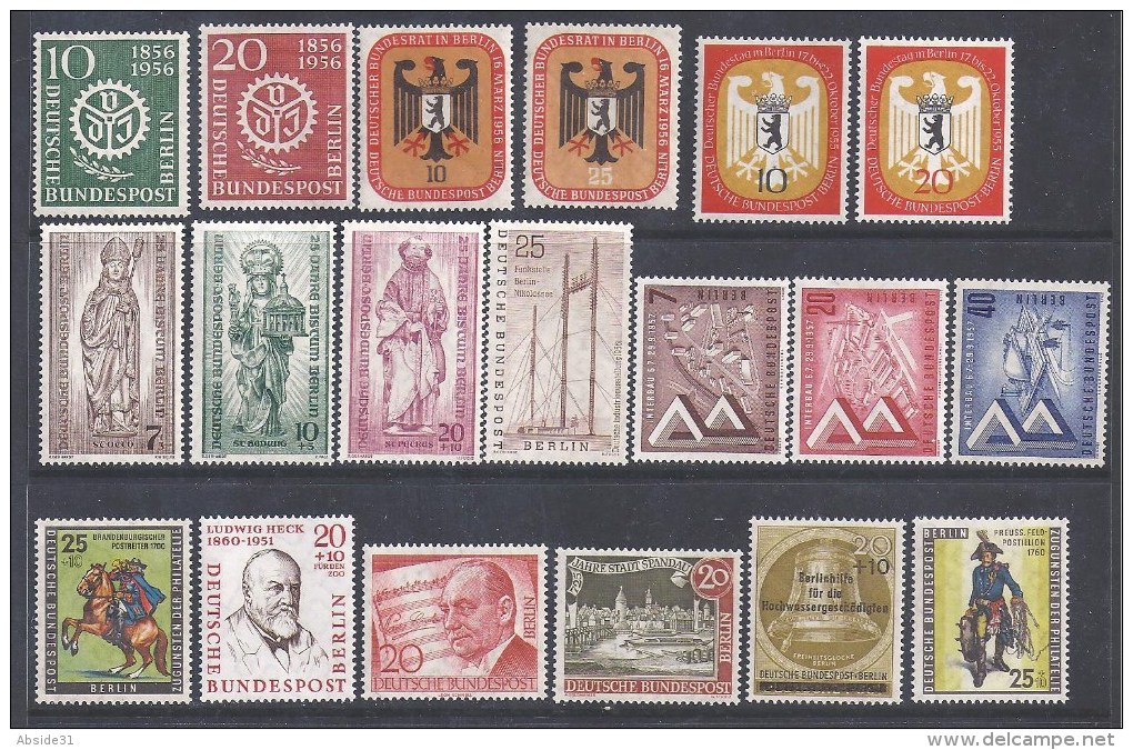 Berlin - Lot De 19 Timbres ** En Séries Complètes - Cote : 61 € - Unused Stamps