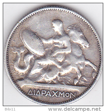 GRECE .2 DRACHMAI  1911 . GEORGES I . ARGENT - Griechenland
