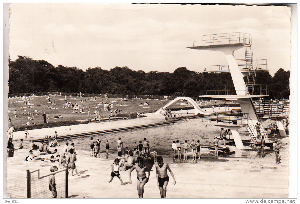 1000 BERLIN - PANKOW, Freibad Am Schloßpark, 1962, Rücks. Kl. Klebereste - Pankow