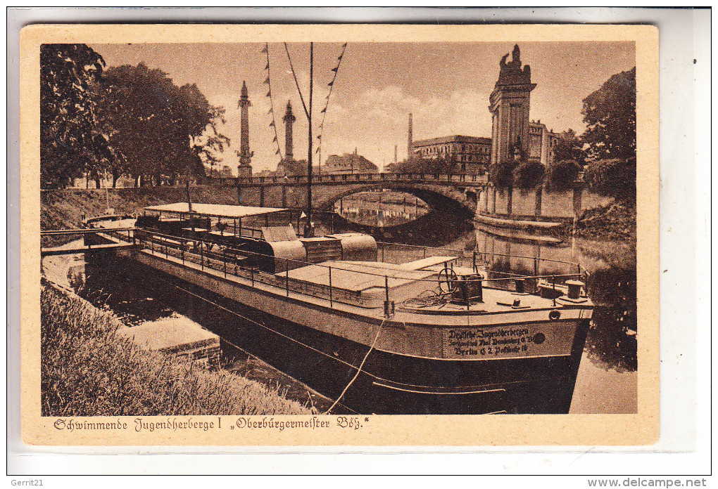 1000 BERLIN, Binnenschiff - Schwimmende Jugendherberge "Oberbürgermeister Böß" - Mitte