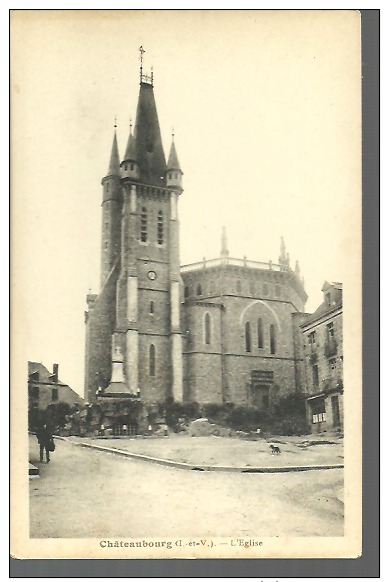 CHATEAUBOURG........l'Eglise....(dos Vert).....14 X 9. - Andere & Zonder Classificatie