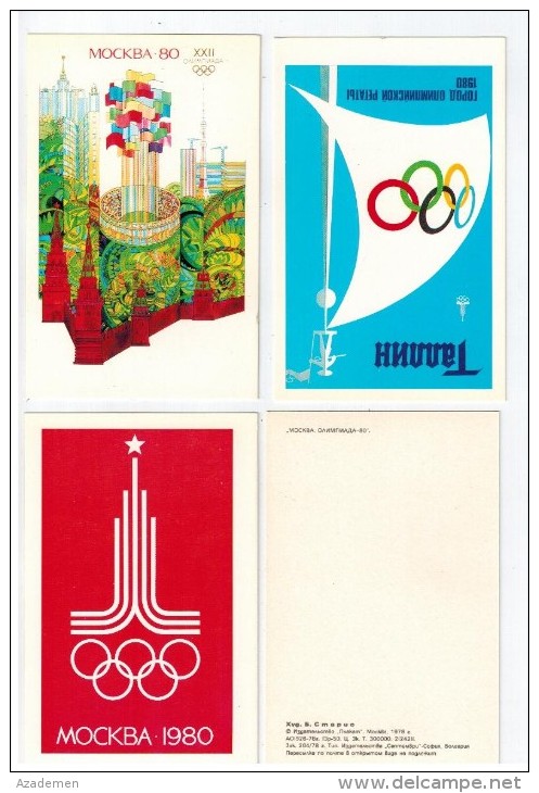 MOSCOU 1980 - Jeux Olympiques