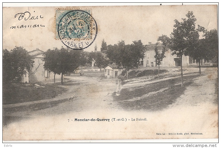 MONTCLAR DE QUERCY  Le Foirail Précurseur TB - Montclar De Quercy