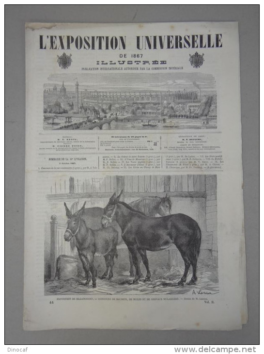 Exposition Universelle 1867 - Ducuing - No 44 Paris Weltausstellung Holzstiche  38,5 Cm - Altri & Non Classificati