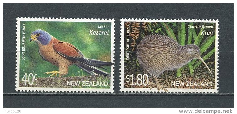 Nlle ZELANDE 2000 N° 1793 Et 1798 ** Neufs  = MNH Superbes  Cote 5 € Faune  Oiseaux  Birds  Animaux Emission Commun - Unused Stamps