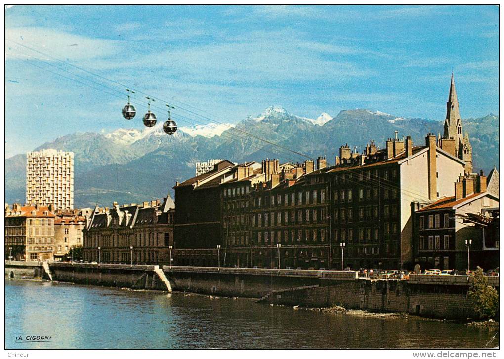 GRENOBLE LE TELEPHERIQUE DE LA BASTILLE PONT ST LAURENT - Grenoble