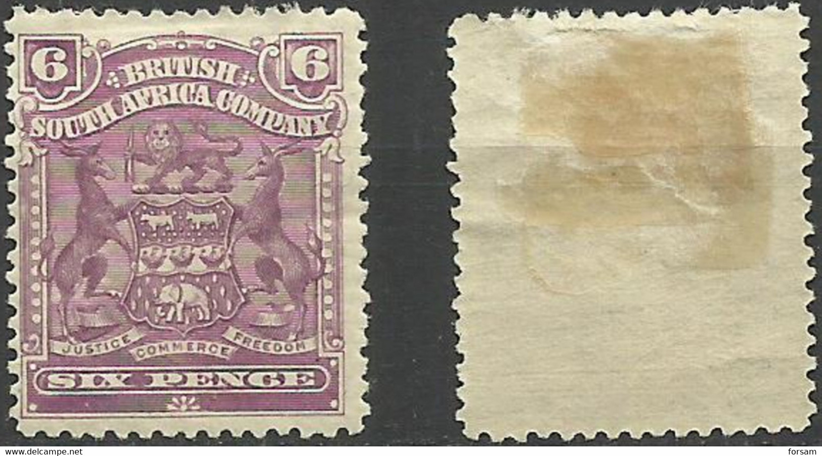 SOUTH AFRICA..1898..Michel # 64a...MH...MiCV - 20 Euro. - Unclassified