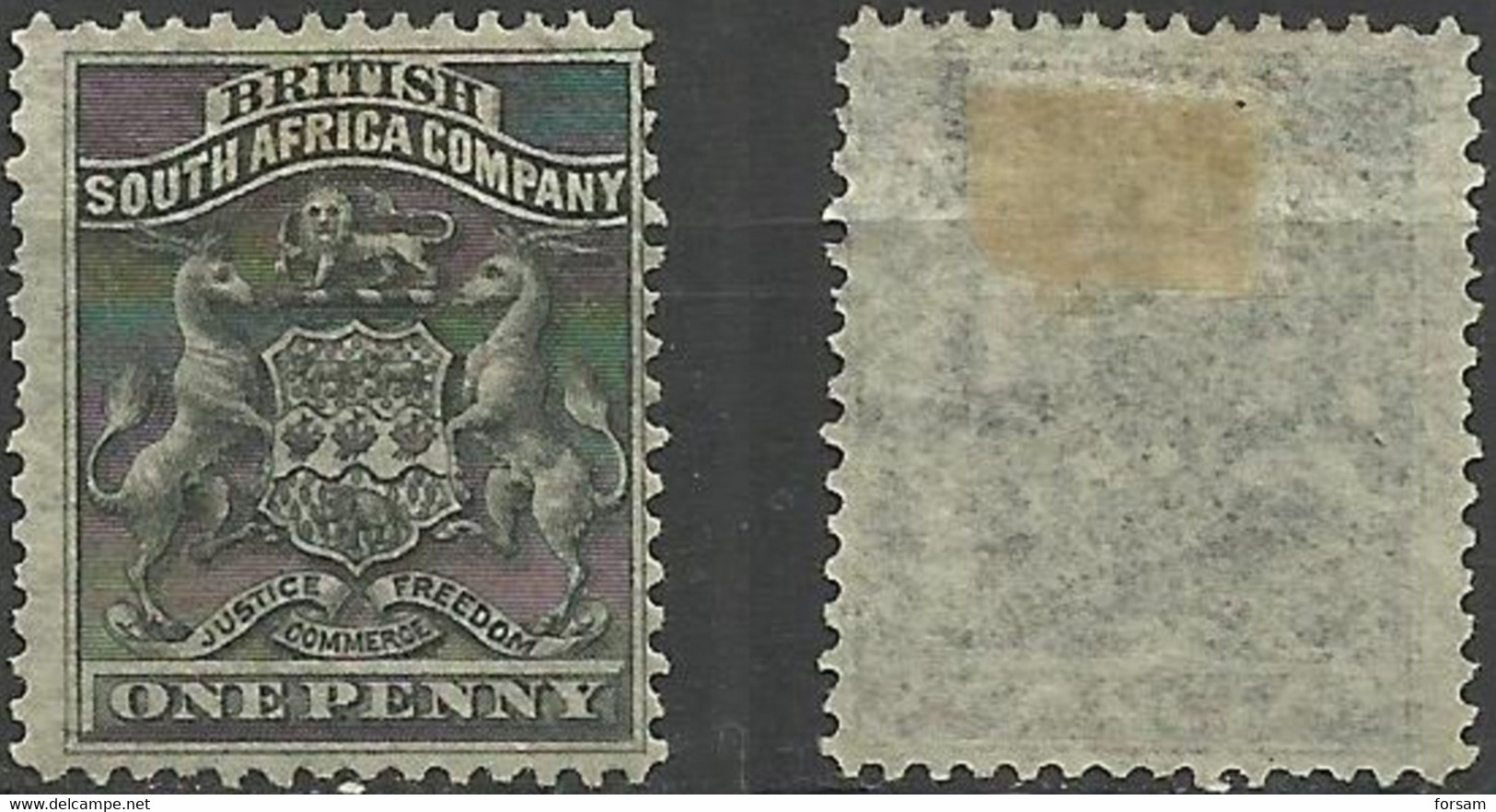 SOUTH AFRICA..1892..Michel # 1...MH...MiCV - 20 Euro. - Unclassified