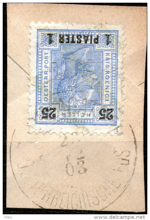 Austria,Levante1900 -  ANKA # 34 -  1 Piaster /o.25 Heller,cancell:Dedeagatsch,23.12.1903,see Scan - Levant Autrichien