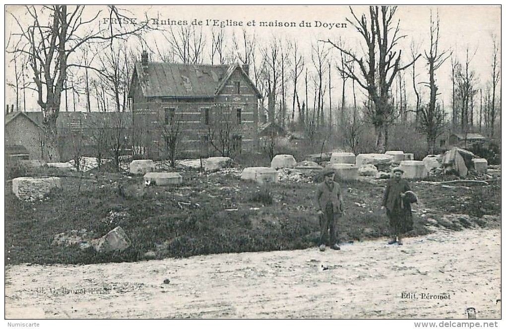 Cpa FRISE 80 Ruines De L' Eglise Et Maison Du Doyen - Sonstige & Ohne Zuordnung
