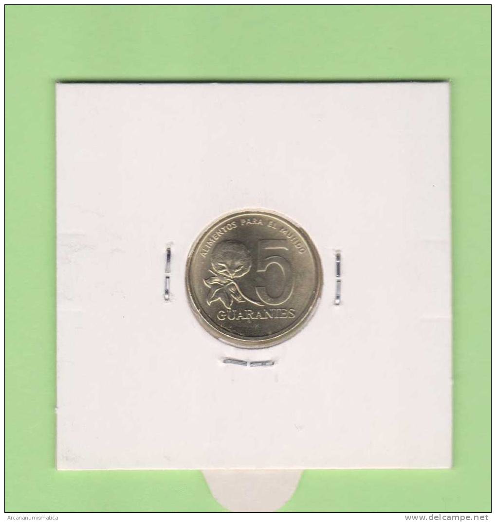 PARAGUAY   5  GUARANIES   Niquel Bronce  F.A.O.  KM#166a  1.992    SC/UNC     T-DL-8409 - Paraguay