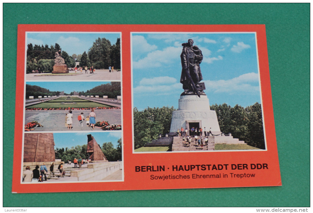 Berlin RDA  Hauptstadt Der Ddr Soviet Monument Aux Victimes Soviétiques Dans Le Parc De Treptow - Berlijnse Muur