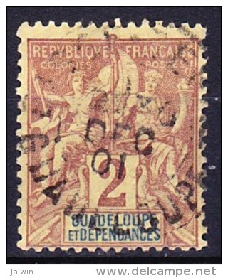 GUADELOUPE 1892 YT N° 28 Obl. - Oblitérés