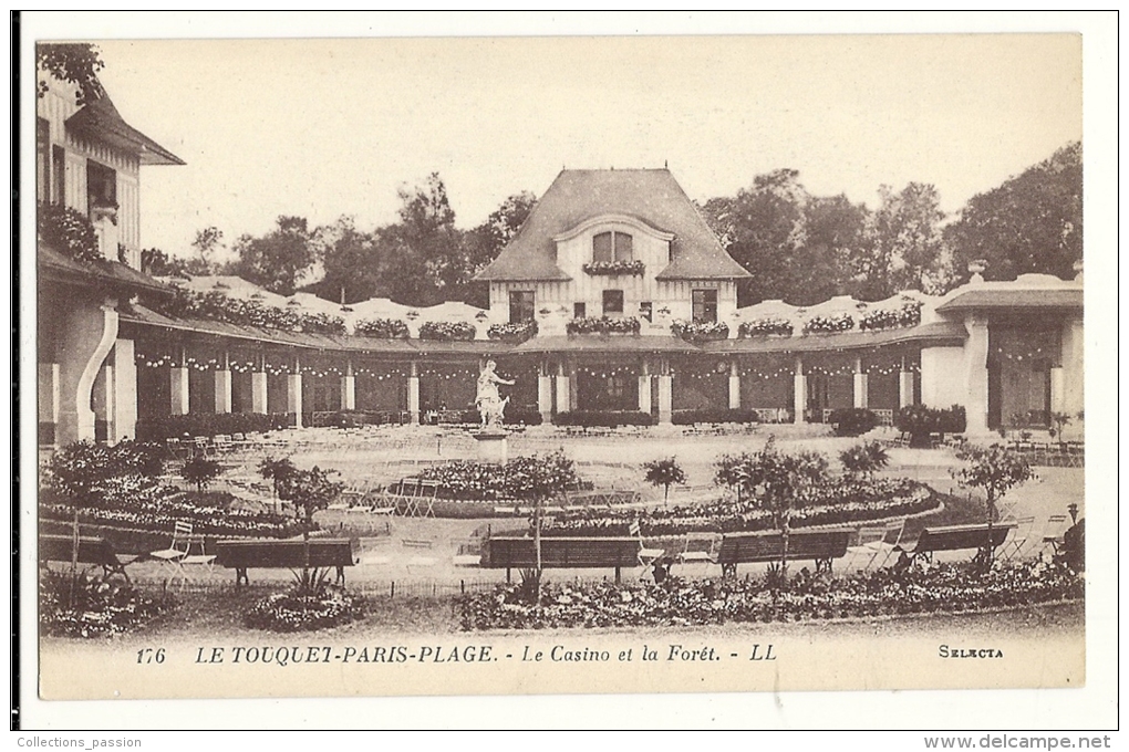 Cp, 62, Le Touquet - Paris-Plage, Le Casino Et La Forêt - Le Touquet