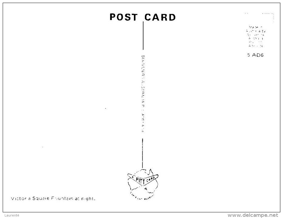 (456) Australia - SA - Adelaide At Night And Fountain - Adelaide
