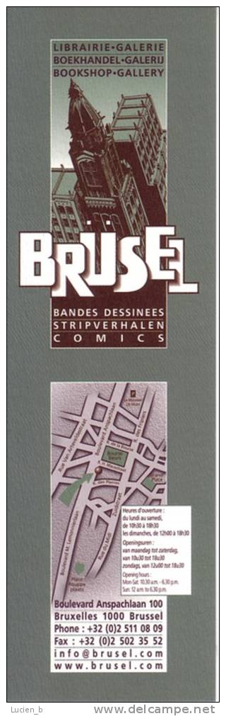 SCHUITEN  -  Marque-pages "Brüsel" (grand Format) - Marque-pages