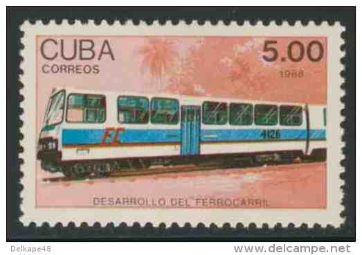 Cuba 1988 Mi 3226 SG 3370 ** Diesel Railcar Set “CAP 9” / Triebwagen „CAP 9" - Treinen