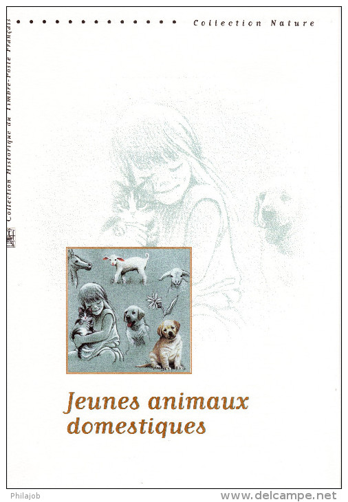 " LES JEUNES ANIMAUX DOMESTIQUES " Sur Document Officiel De 2006  (4 Pages)  N° YT BF 96. Parfait état. DPO - 2000-2009