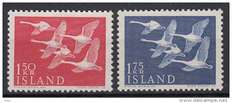 IJSLAND - Michel - 1956 - Nr 312/13 - MNH** - Cote 8,50€ - Unused Stamps