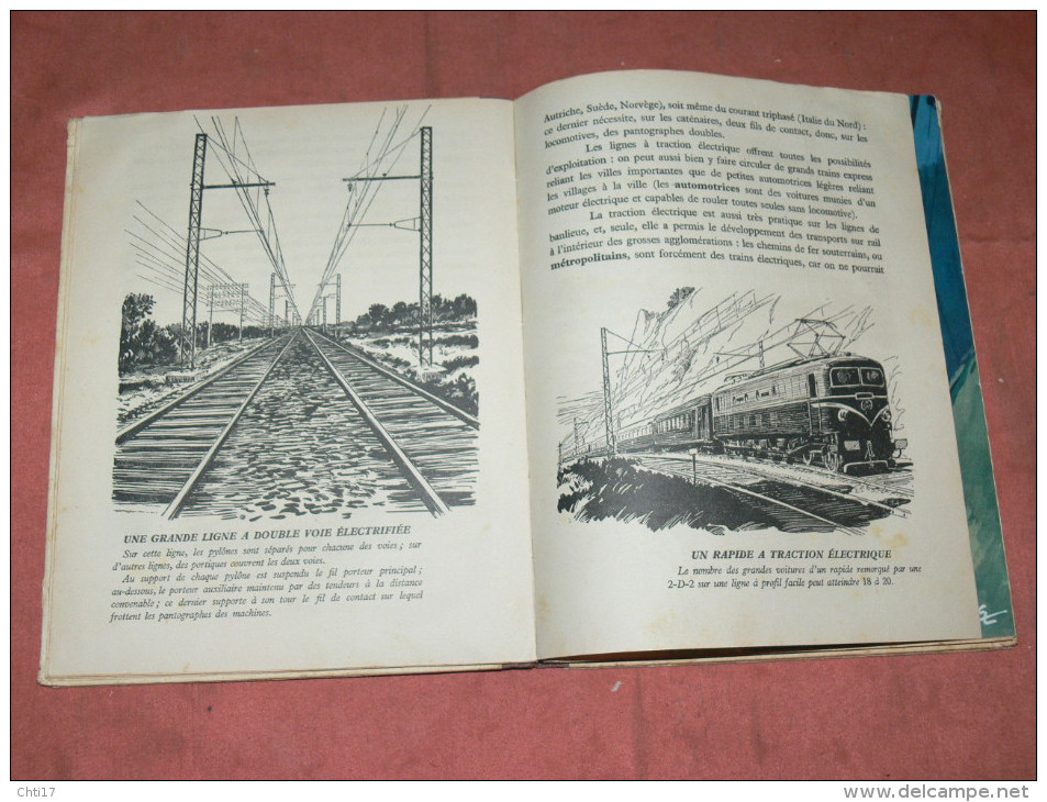 DOMINIQUE PREND LE TRAIN  1950  BD  POUR ENFANT SUR LES TRAINS  ILLUSTRATIONS ANDRE GALLAND - Railway & Tramway