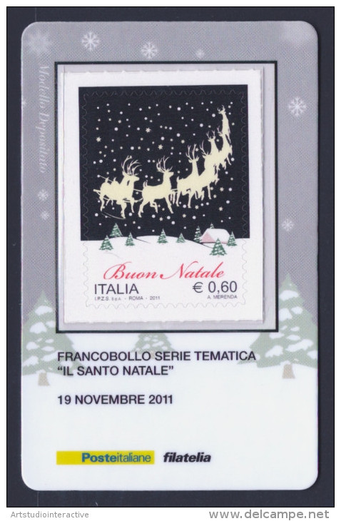 2011 ITALIA REPUBBLICA "NATALE LAICO 2011" TESSERA FILATELICA - Tessere Filateliche
