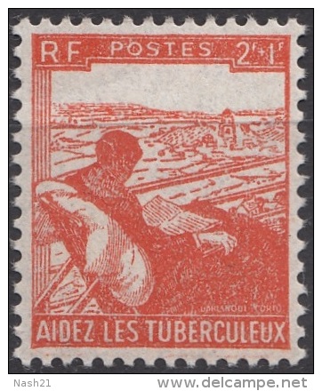 Timbre De France 1945  ' Yvert  736** MNH  '  2 F. + 1 F.  Au Profit Des Tuberculeux - Nuovi