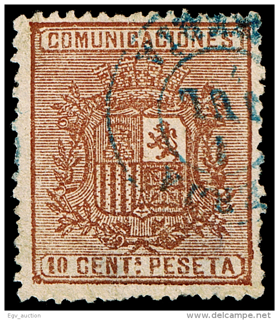 ALMERIA - EDI O 153 - MAT. FECH. \"BERJA\" (AZUL) - Used Stamps