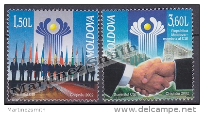 Moldavia - Moldova - 2002 Yvert 386-87 CEI Summit - MNH - Moldavia