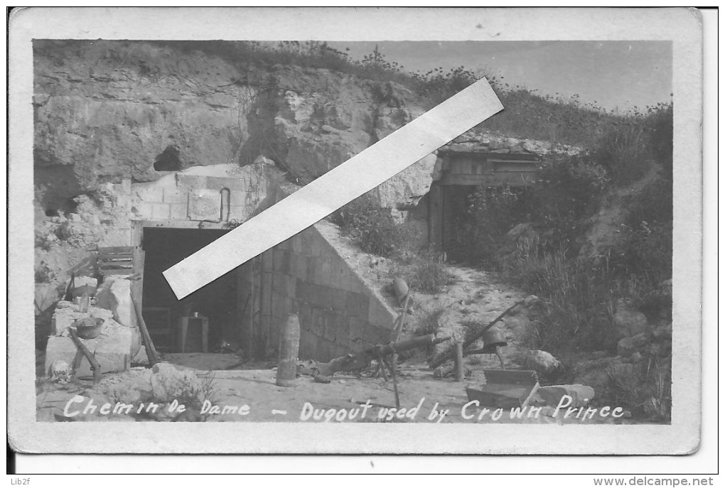 Chemin Des Dames Tunnel Du Kronprinz Creute Allemant 1 Carte Photo Us 1914-1918 14-18 Ww1 Wk1 - War, Military