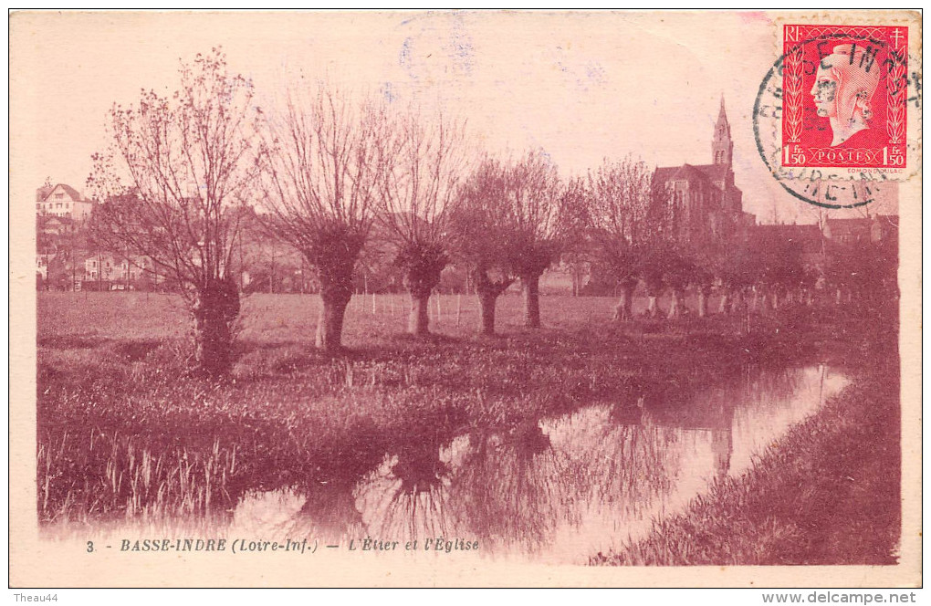 ¤¤  -    3   -   BASSE-INDRE    -  L'Etier Et L'Eglise  -  ¤¤ - Basse-Indre