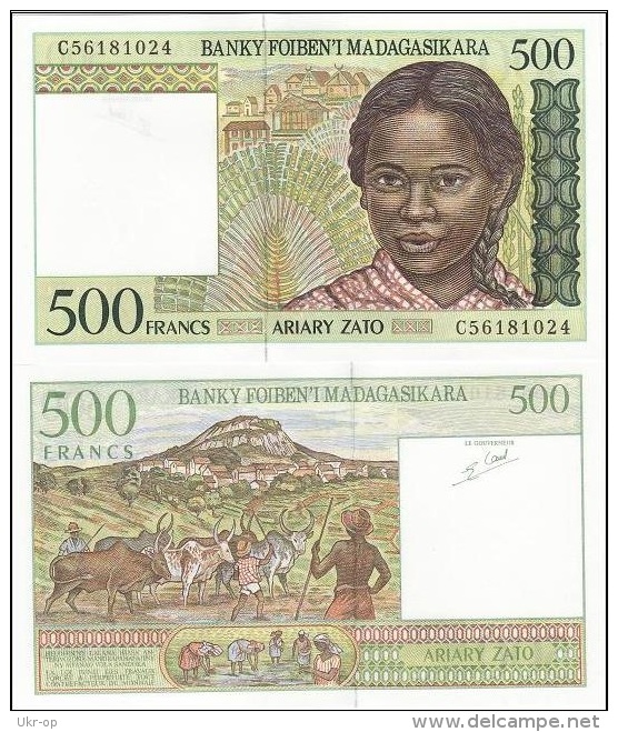 Madagascar - 500 Ariary 1998 UNC Ukr-OP - Madagascar